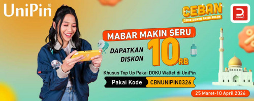Top Up di UniPin Pakai DOKU Wallet dan Nikmati Diskon 10Ribu!